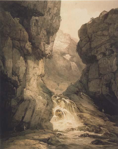 Francis Nicholson Gordale,Yorkshire (mk47) oil painting image